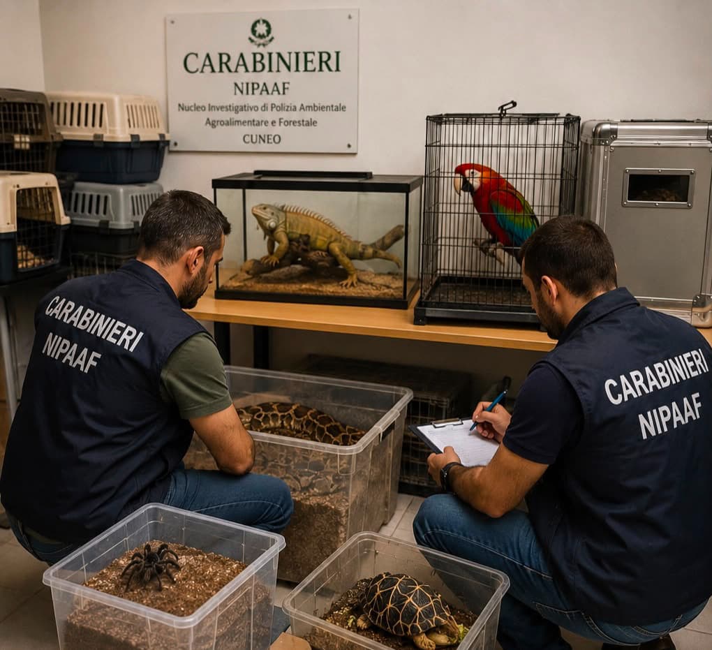 Carabinieri forestali, Usic: “Sequestrati animali esotici e protetti. Plauso ai colleghi del Nipaaf di Cuneo” 