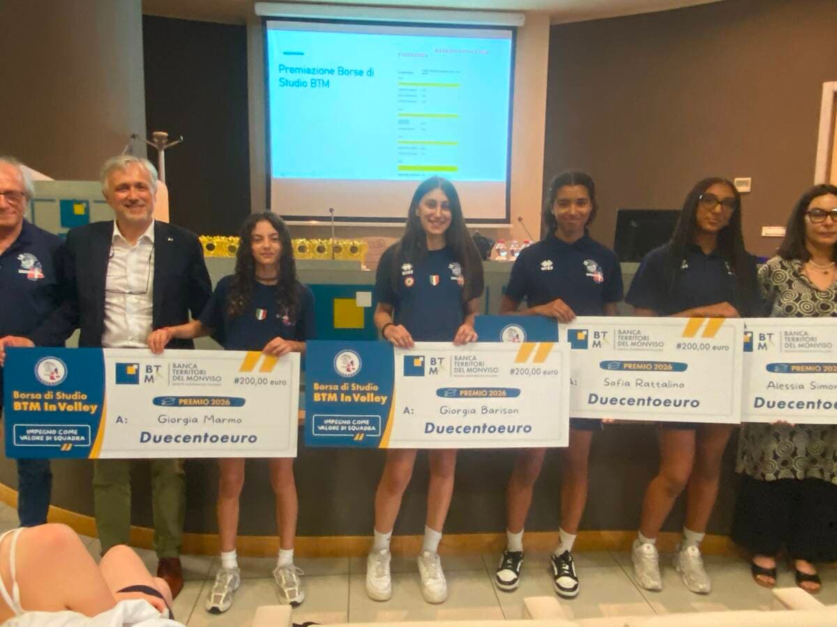 Banca Territori del Monviso e In Volley Piemonte premiano il merito: quattro borse di studio per le giovani atlete 