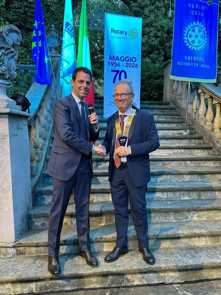 Giuseppe Sapino è il nuovo presidente Rotary Saluzzo
