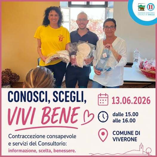 Contraccezione consapevole, a Viverone incontro tra cittadini e ASL BI