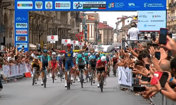 Jonathan Milan ha vinto il Campionato Italiano 2026 elite di ciclismo che si è corso in Piemonte da Asti a Cuneo