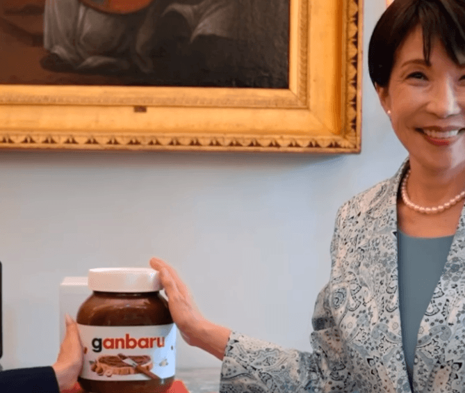 “Ganbaru”, non mollare mai: da Alba a Tokyo il messaggio della Nutella regalata alla premier giapponese [VIDEO]