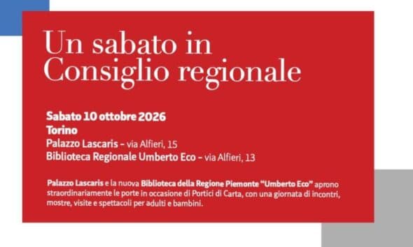 Anteprima della nuova Biblioteca Umberto Eco: sabato 10 ottobre a Palazzo Lascaris una giornata di visite ed eventi