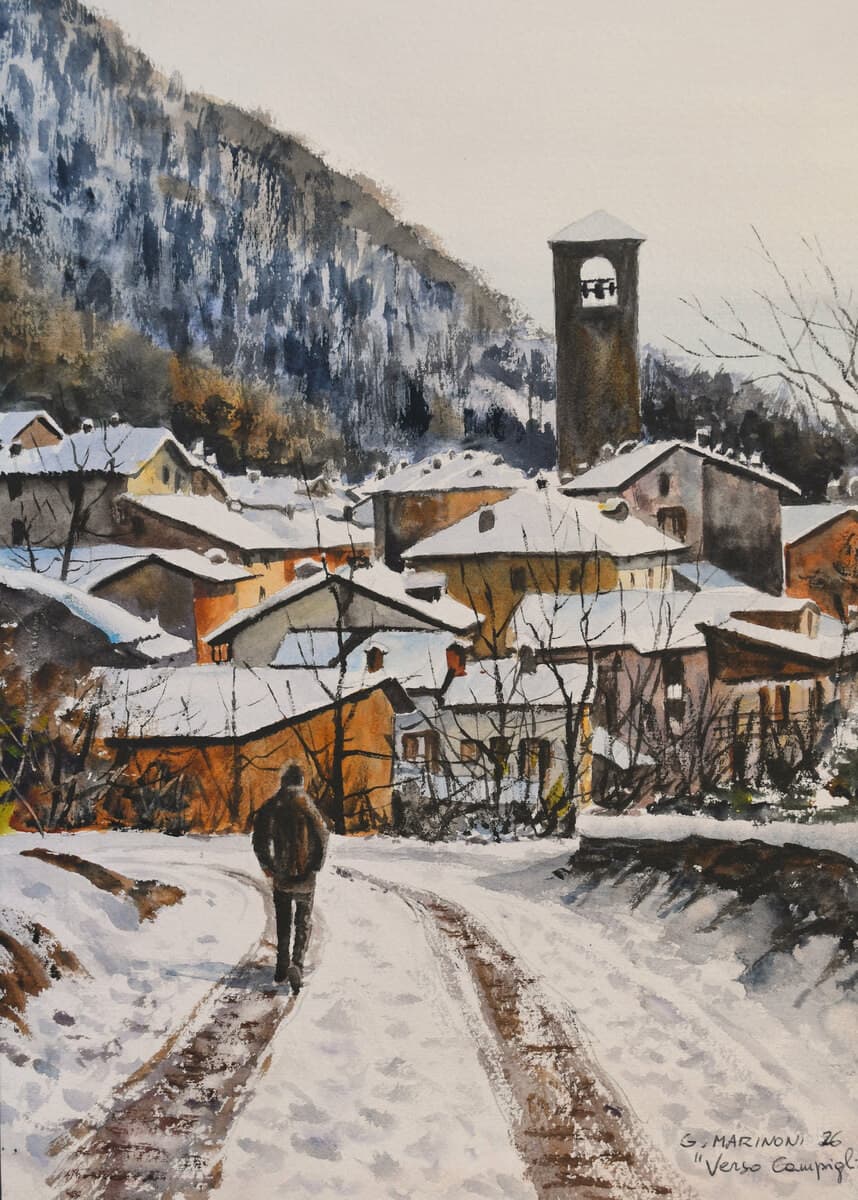 Campiglia Cervo, inaugurata la mostra degli acquerelli di Marinoni sulla Valle Cervo FOTO