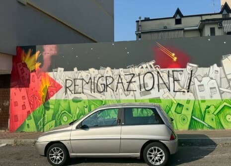 Vandalizato a Nichelino il murale per Gaza. Sabato presidio di solidarietà