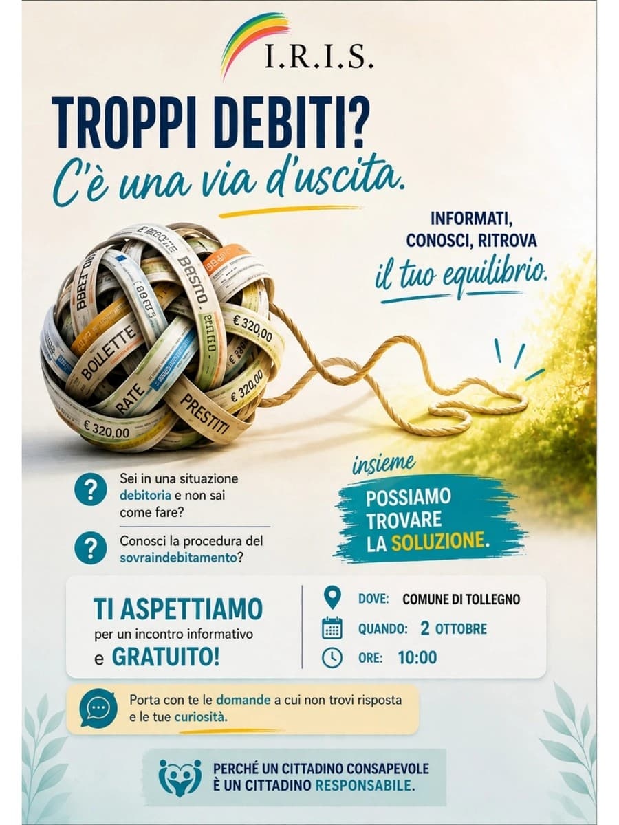 Troppi debiti? C’è una via d’uscita, se ne parla a Tollegno
