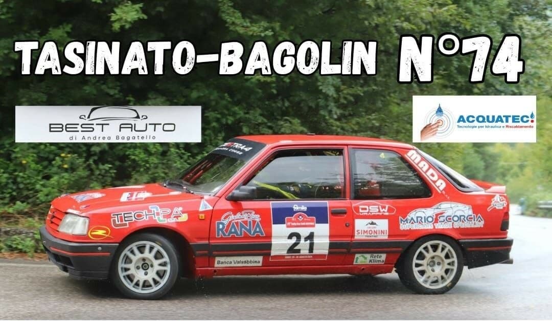 Tasinato-Bagolin al Rally Lana Storico: debutto sulla Peugeot 309 Gruppo A
