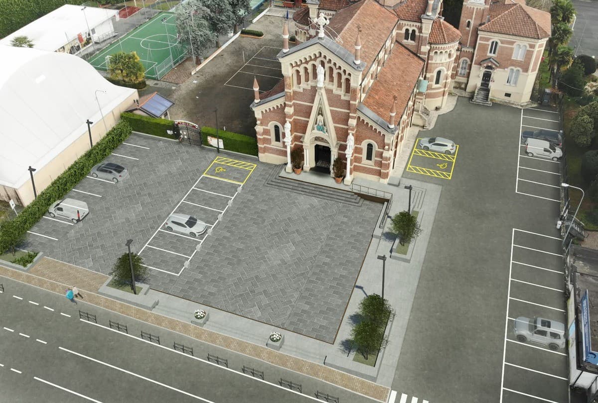  Vigliano, una nuova piazza per i 100 anni della chiesa di San Giuseppe Operaio