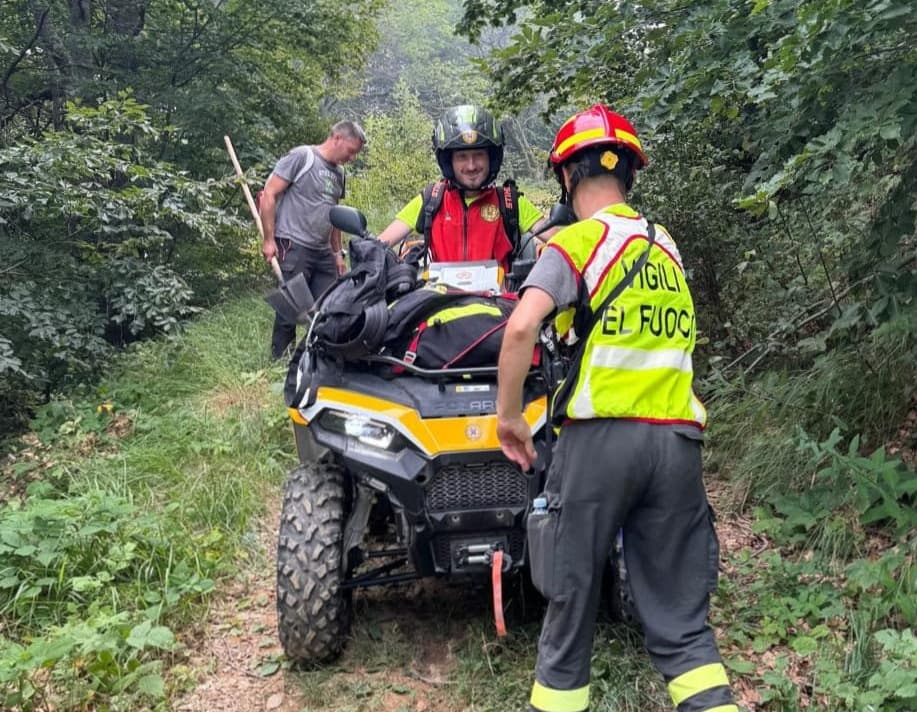 Vigili del fuoco, AIB, personale del Parco e Soccorso alpino: a Valdieri c'è stata una sola grande squadra