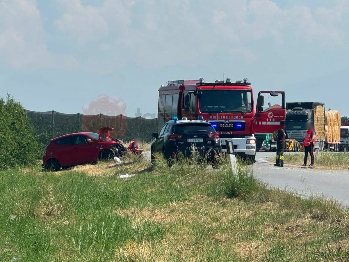 Grave incidente sulla Provinciale 161 a Falicetto: soccorsi al lavoro, strada chiusa