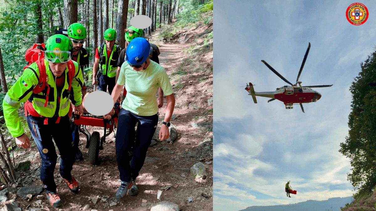 Soccorso Alpino ed eliambulanza: tre operazioni nel Biellese