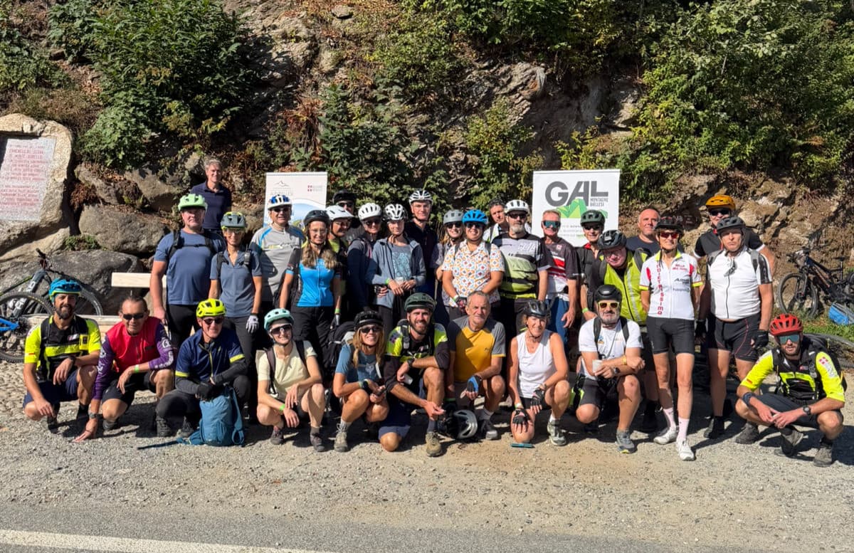 In Valle Elvo "Biking GAL": 50 km e 30 turisti in e-bike FOTO