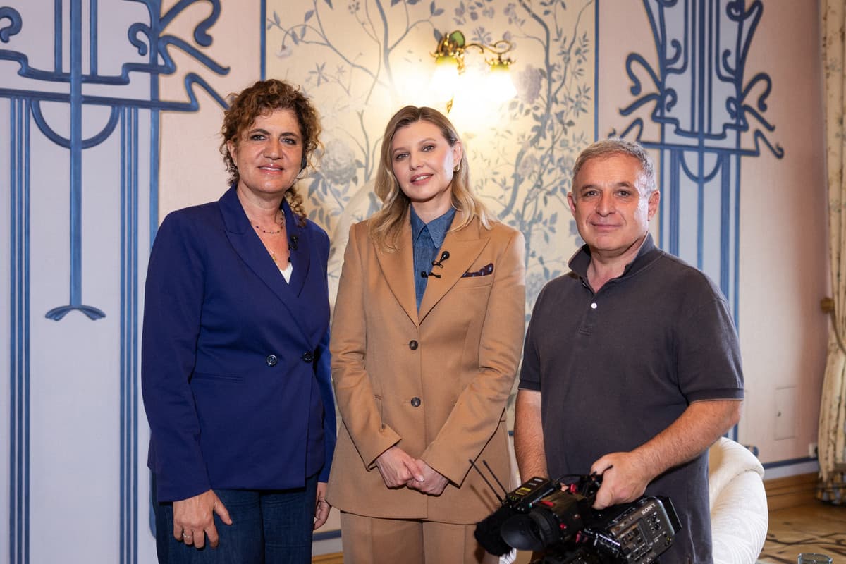 Bonato al palazzo presidenziale di Kyiv: l'intervista a Olena Zelenska FOTO