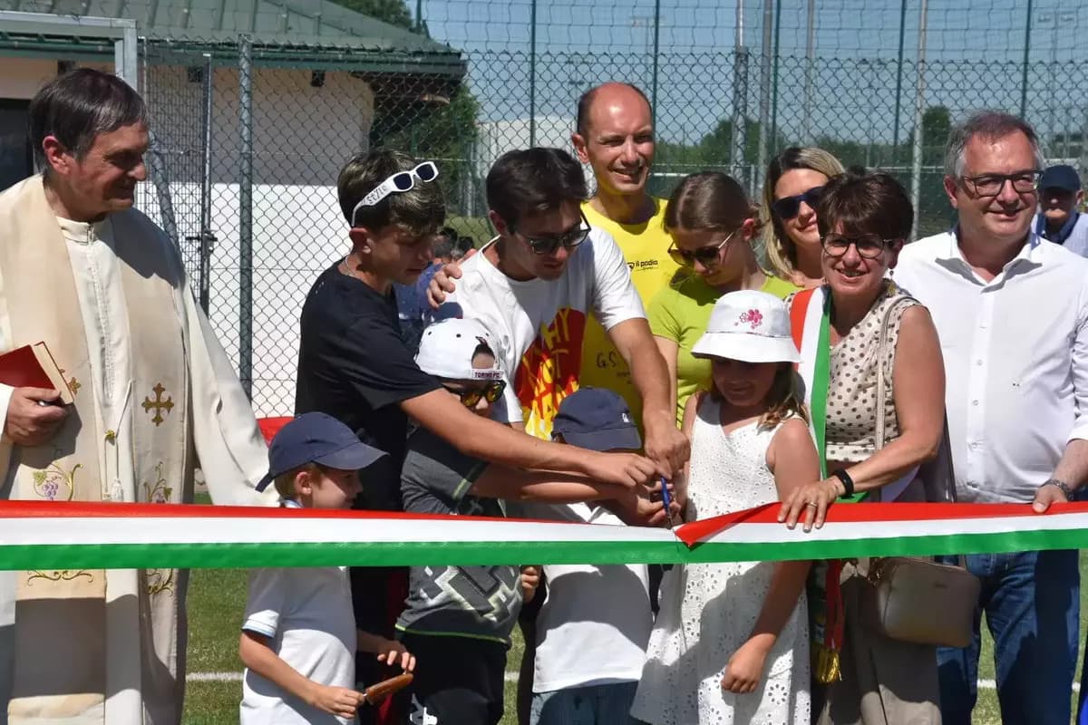 Borgo San Dalmazzo, inaugurata la nuova area sportiva di via Grande Torino