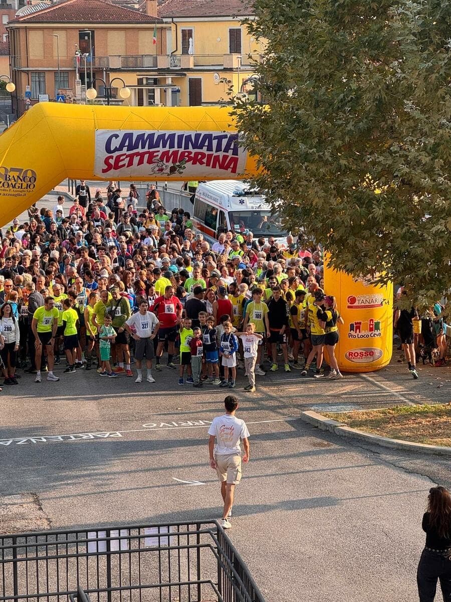 Più di 500 a Ceva per la Camminata Settembrina, partecipanti di ogni età: da 1 mese a 80 anni