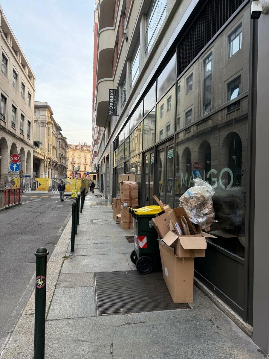Emergenza rifiuti in via Viotti, la replica del Comune: "Spazzamento sei giorni su sei e raccolta carta potenziata"