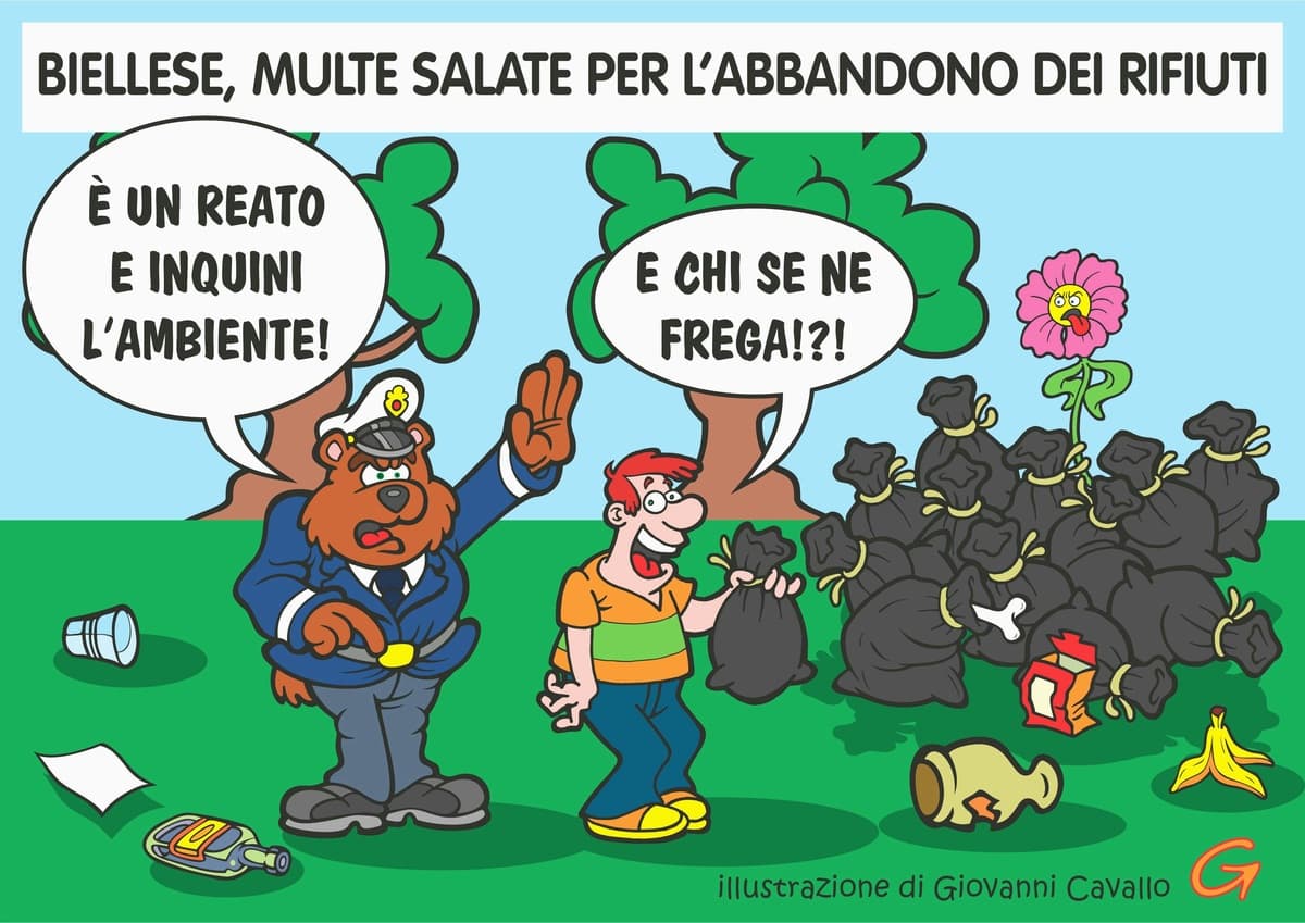 Abbandonare i rifiuti conviene? Nel Biellese costa caro