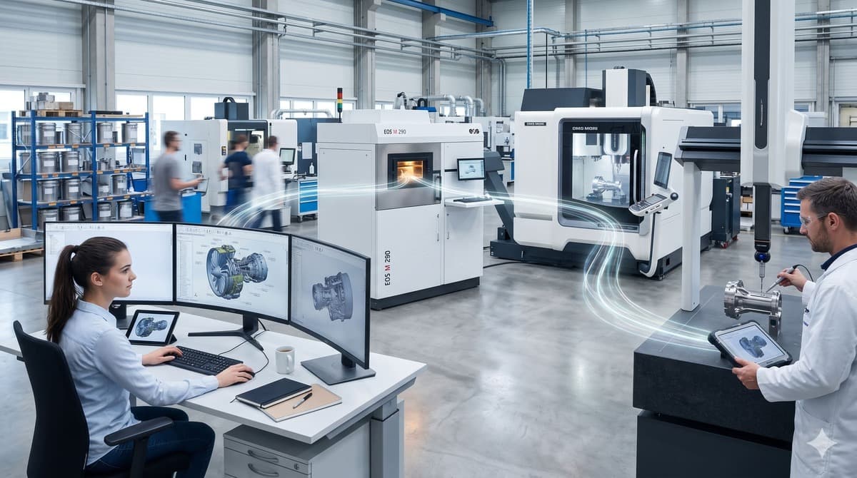 Dal CAD al digital thread: come collegare progettazione e produzione (anche con additive manufacturing)