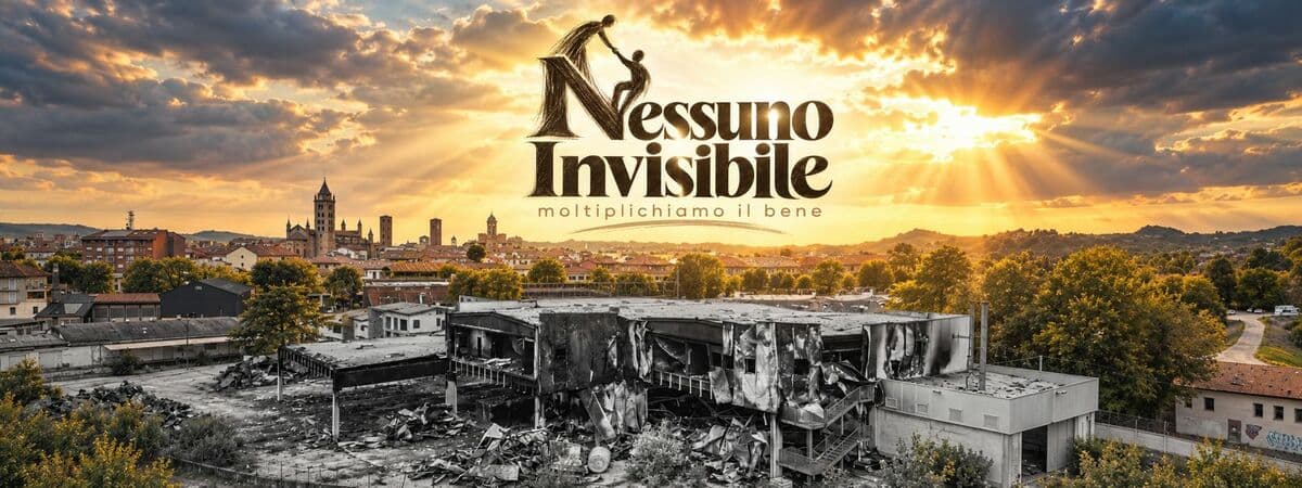 Alba, dall'incendio dell'ex Centrale del Latte nasce "Nessuno Invisibile": un progetto per moltiplicare il bene