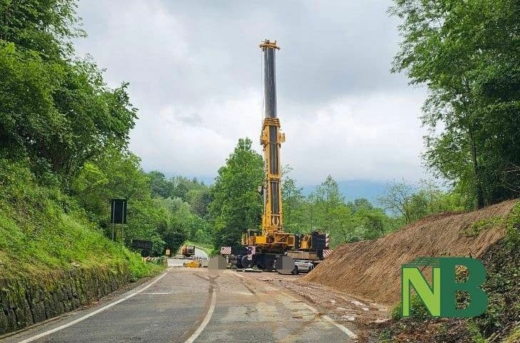 Biella, chiuso il ponte bypass provvisorio sul torrente Oremo: in corso intervento urgente di manutenzione