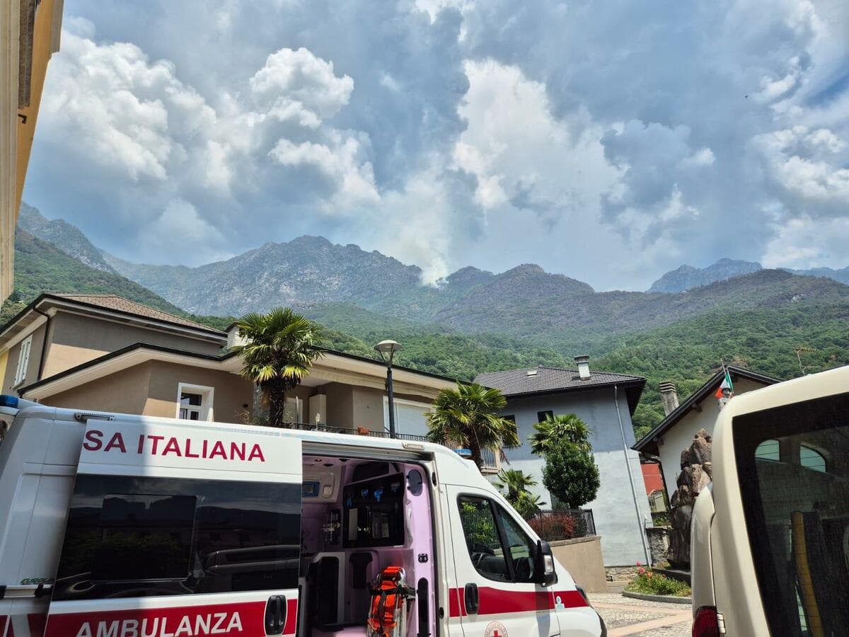 Incendi boschivi in Piemonte, Croce Rossa in campo a sostegno della popolazione e dei soccorritori in Alta Val Susa
