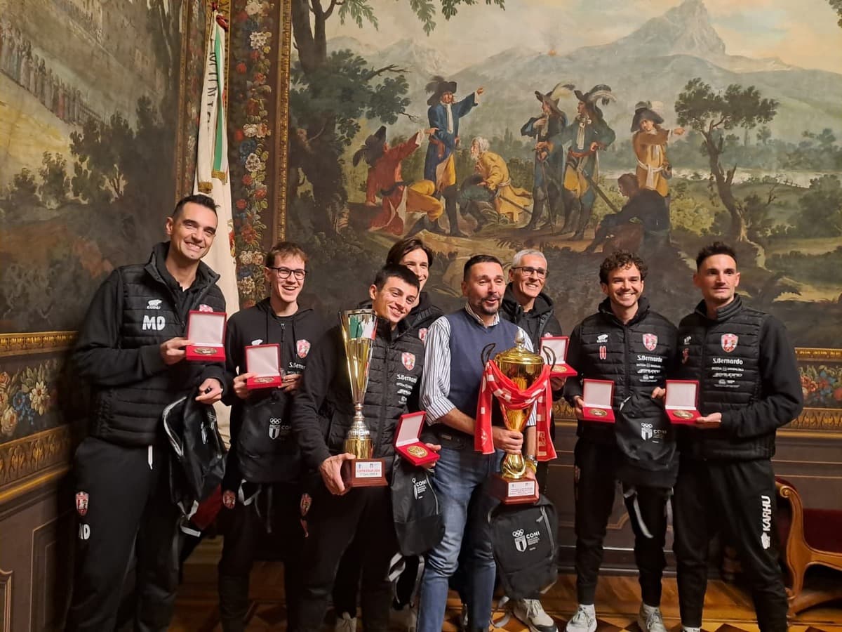 PALLAPUGNO /  I campioni d'Italia della Subalcuneo premiati in Comune. Max Vacchetto: "Orgoglioso del gruppo" [FOTO e VIDEO]