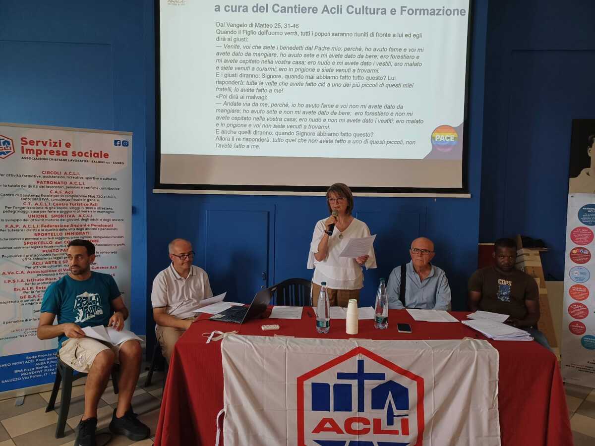 Consiglio Provinciali Acli all'Oratorio Don Bosco di Saluzzo dal tema "Braccianti immigrati: noi, loro...il lavoro"
