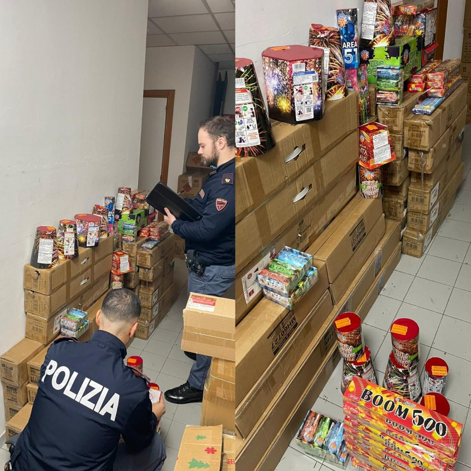Biella, Polizia in campo nel contrasto alle vendita illegale di fuochi d’artificio