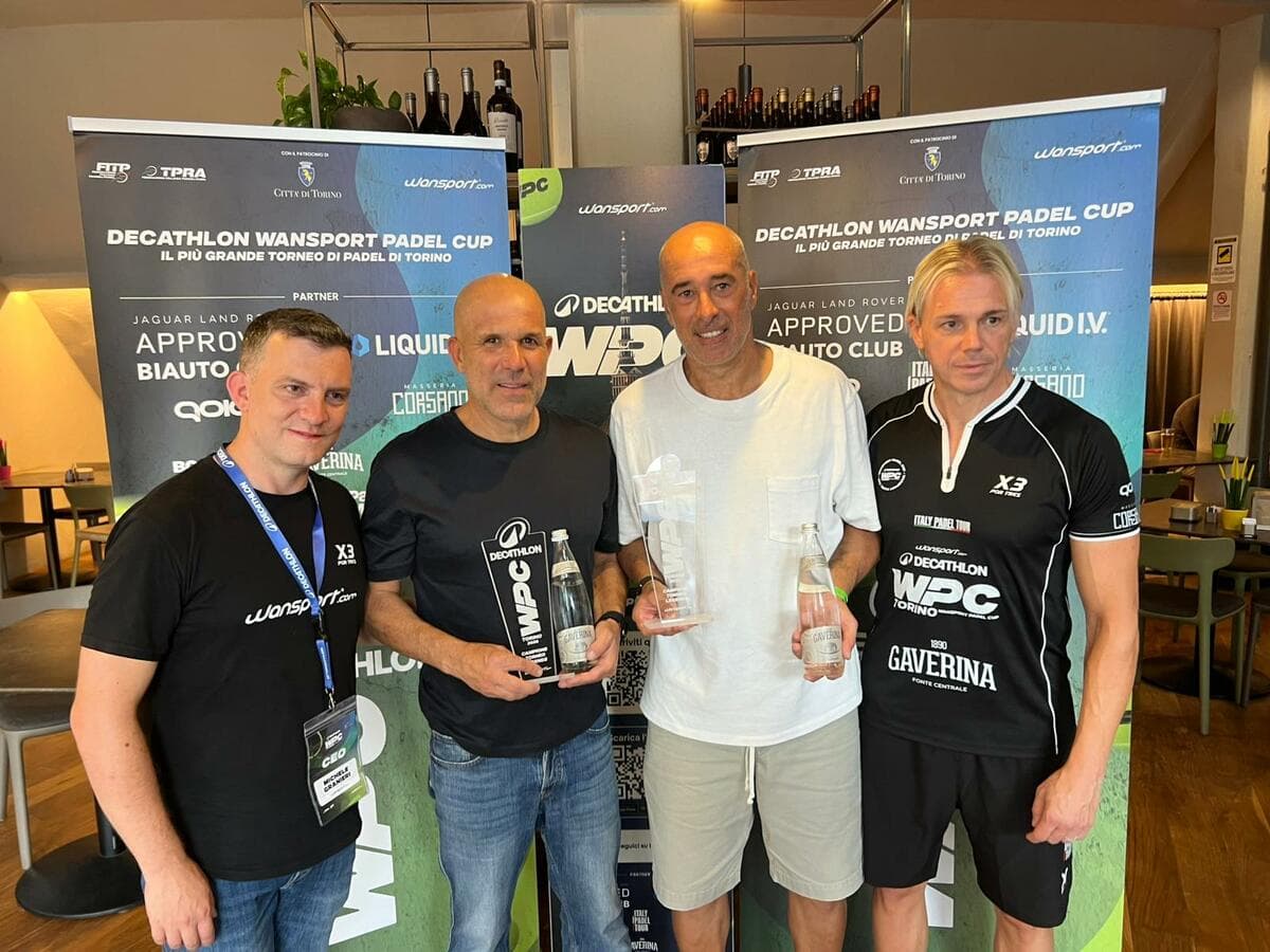 Sipario sulla prima edizione della Decathlon Wansport Padel Cup: a Torino trionfano lo sport e le stelle del calcio 