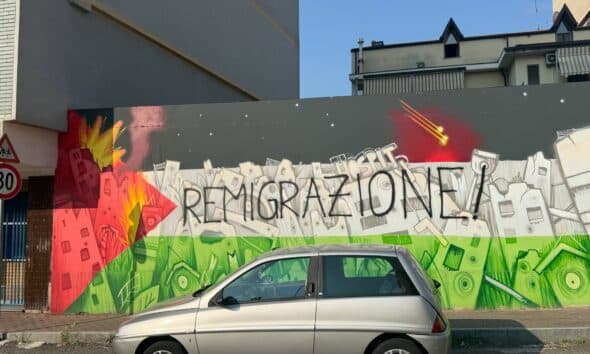 Vandalizzato il murales dedicato a Gaza a Nichelino. Verzola: “declino culturale”