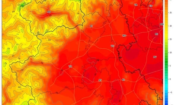 Caldo record in Piemonte: sfiorati i 39 gradi tra Astigiano e Alessandrino, ma il peggio deve ancora arrivare