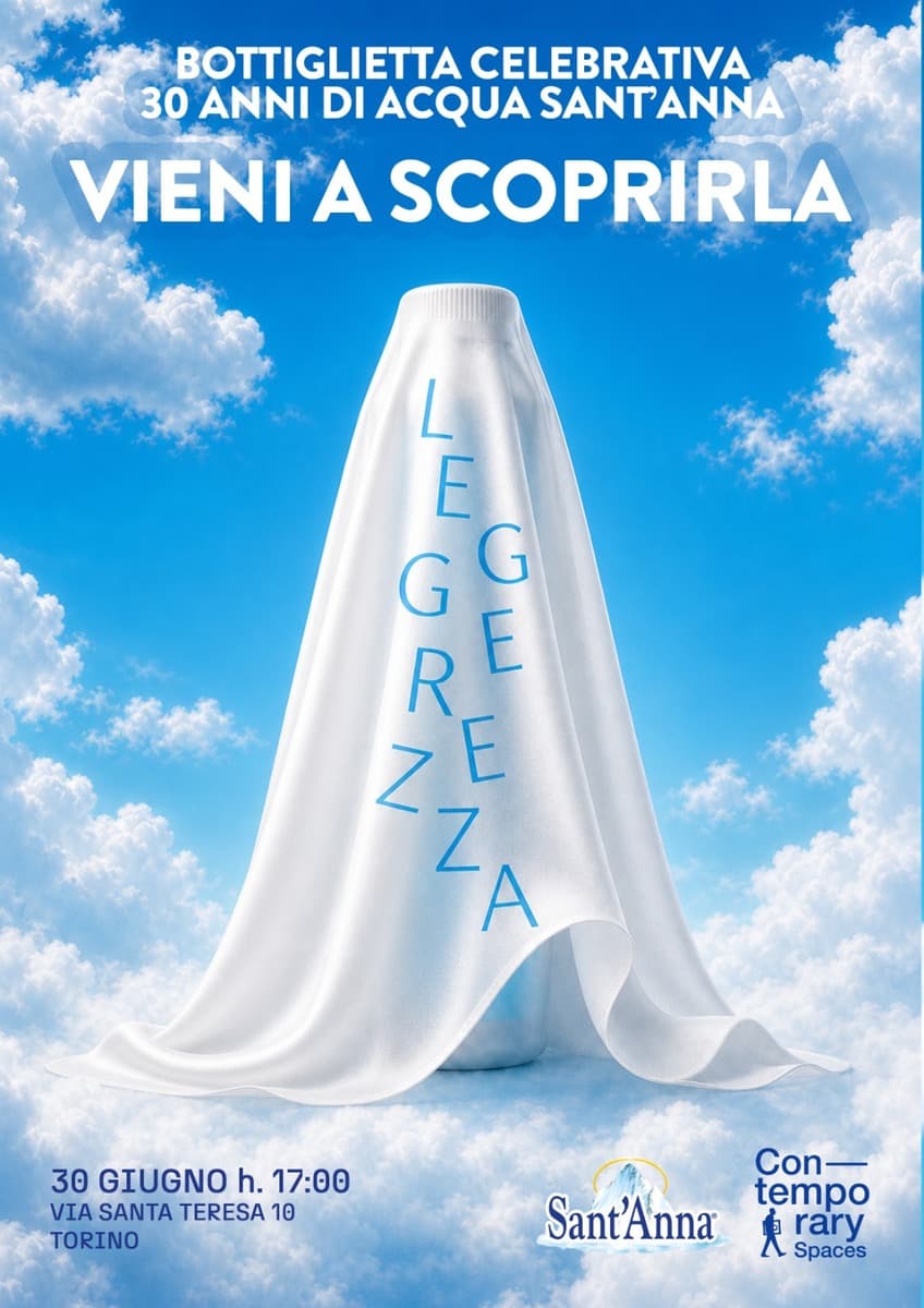 Acqua Sant’Anna celebra 30 anni di storia con Arteaporté: il 30 giugno a Torino la premiazione della Call for Artists “Leggerezza”
