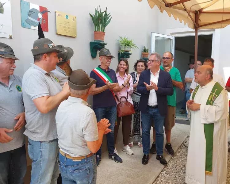 Busca, inaugurati i lavori alla Casa Alpina durante l’omaggio al Sacro Cuore