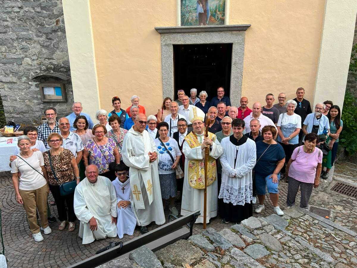 Valle Cervo, il Vescovo a Piaro per la festa di Sant’Antonio FOTO