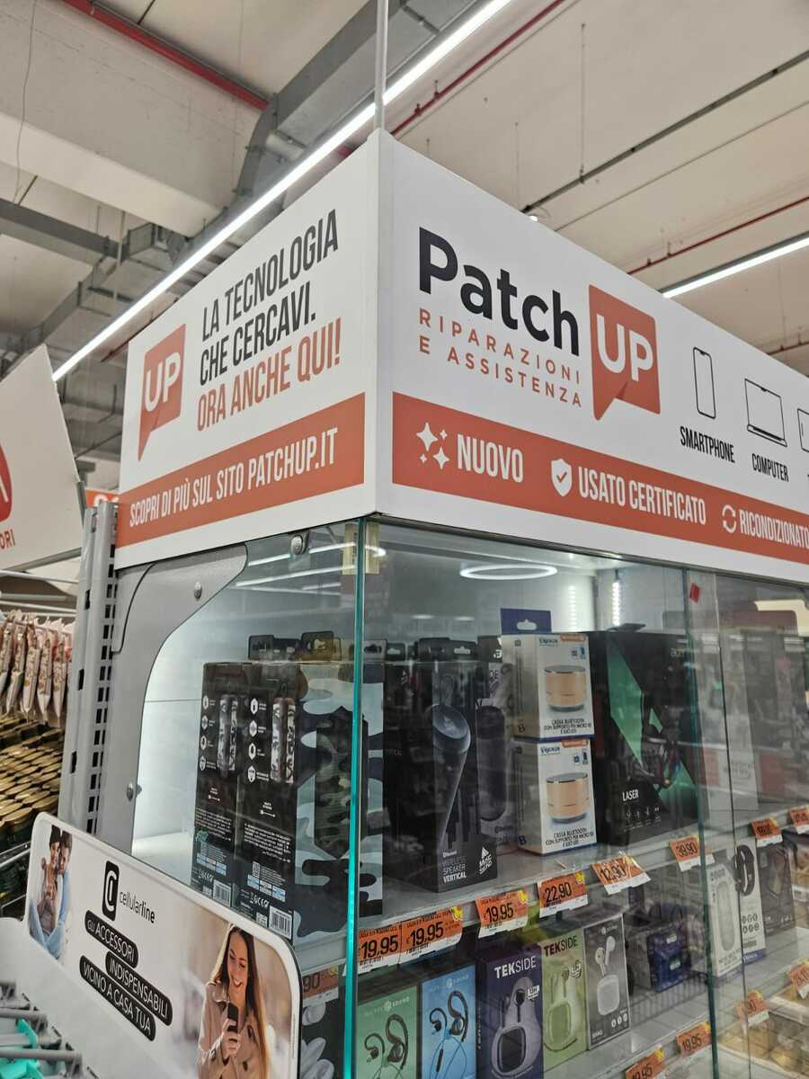 PATCHUP Retail debutta a Savigliano: tecnologia, servizi e valutazione dell’usato dentro CONAD