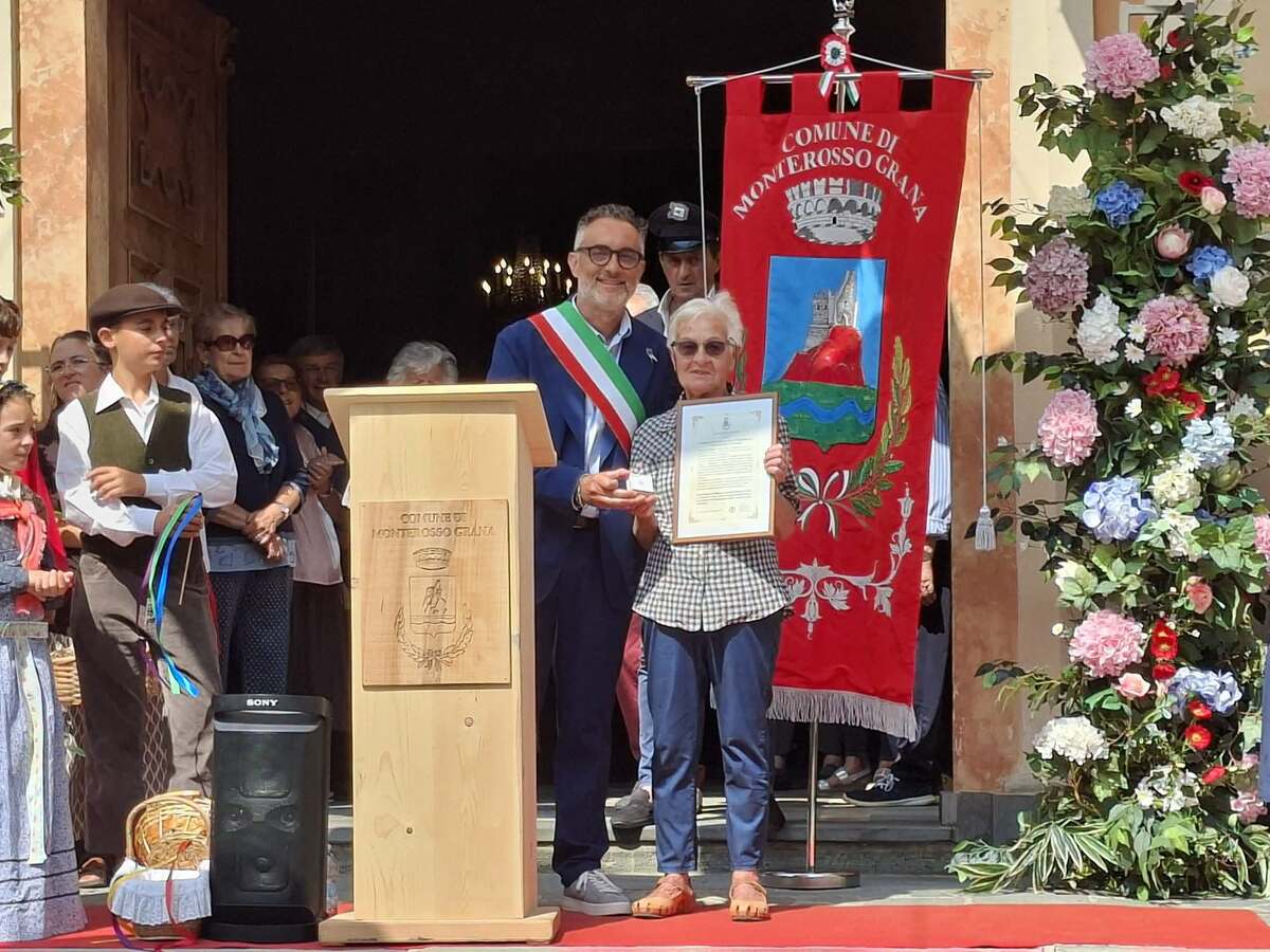 Monterosso Grana assegna la civica benemerenza a Graziella Menardo