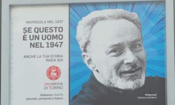 Polemica sulla campagna di UniTo: contestato il manifesto dedicato a Primo Levi